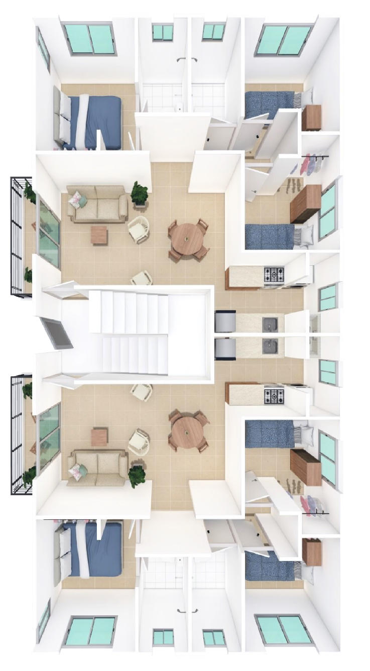 Plano del apartamento Residencial Lolita III